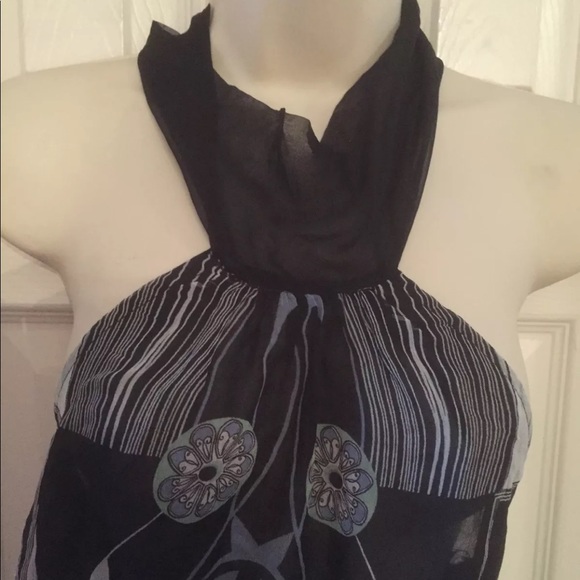 Anthropologie Boho Silk CHIFFON Halter S - Picture 7 of 13